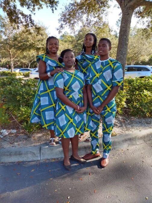 African print wax for the family please call for special order and prices