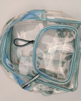 Backpack clear with blue