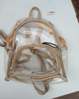 Backpack clear gold