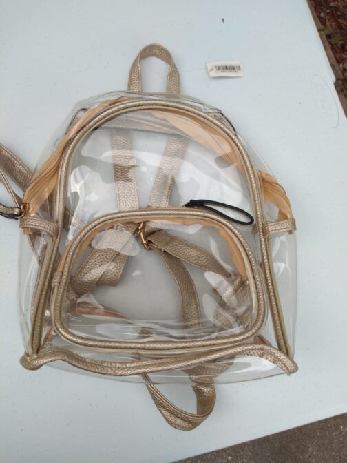 Backpack clear gold