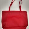 Leather bag  red L