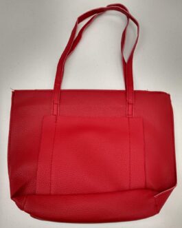 Leather bag  red L