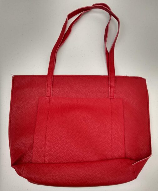 Leather bag  red L