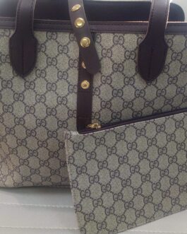 Gucci 2 piece bag. Brown and beige