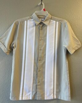 Men’s top white and beige