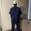 Dashiki navy blue with beige design - Image 2