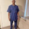 Dashiki navy blue with beige design - Image 5