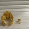 003 costume bracelet and ring sets gold color - Image 3