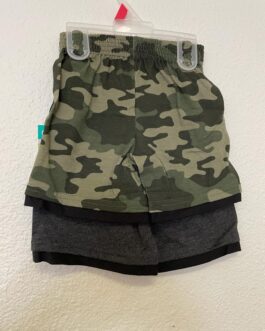 Garanimals short gray and army camouflage