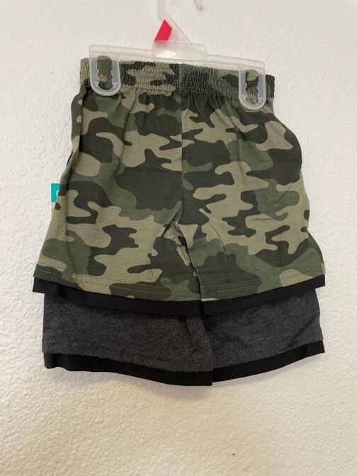 Garanimals short gray and army camouflage